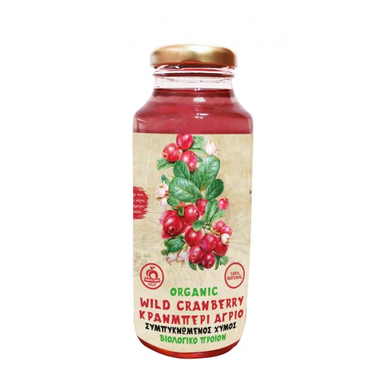 Συμπυκνωμένος Χυμός Cranberry 300ml - Βιολογικός