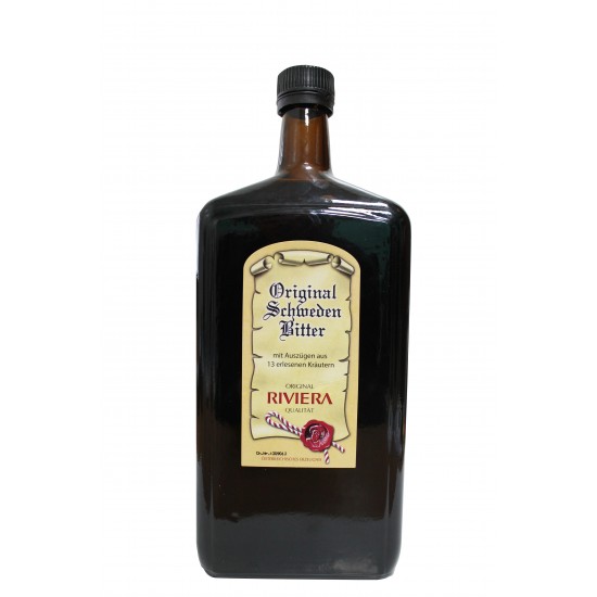 Schweden Bitter Το αυθεντικό ελιξίριο βοτάνων 1000ml ΠΡΟΪΟΝΤΑ ORIGINAL SCHWEDEN BITTER RIVIERA