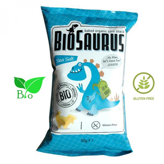Γαριδάκι Δεινόσαυρος με θαλασσινό αλάτι 50g  SNACK – ΓΚΟΦΡΕΤΕΣ - ΓΑΡΙΔΑΚΙΑ