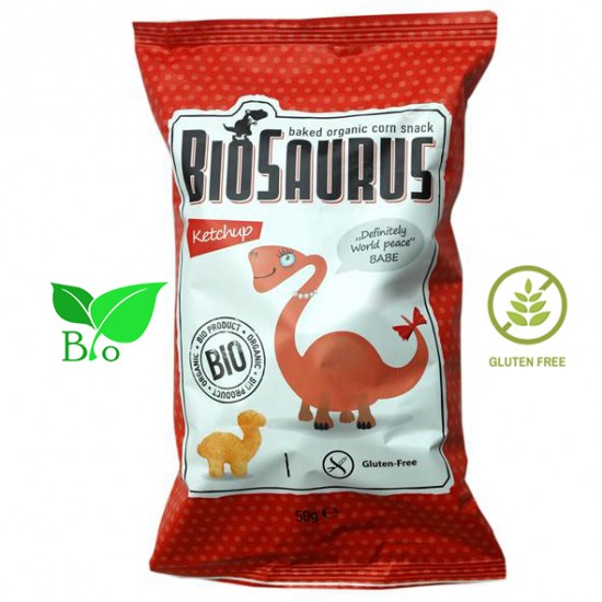 Γαριδάκι Δεινόσαυρος με κέτσαπ 50g    SNACK – ΓΚΟΦΡΕΤΕΣ - ΓΑΡΙΔΑΚΙΑ