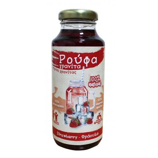 Σιρόπι Για Γρανίτα Φράουλα 250ml