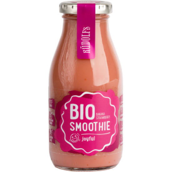 Smoothie Joyful - Φράουλα, Μπανάνα 260ml - Βιολογικό